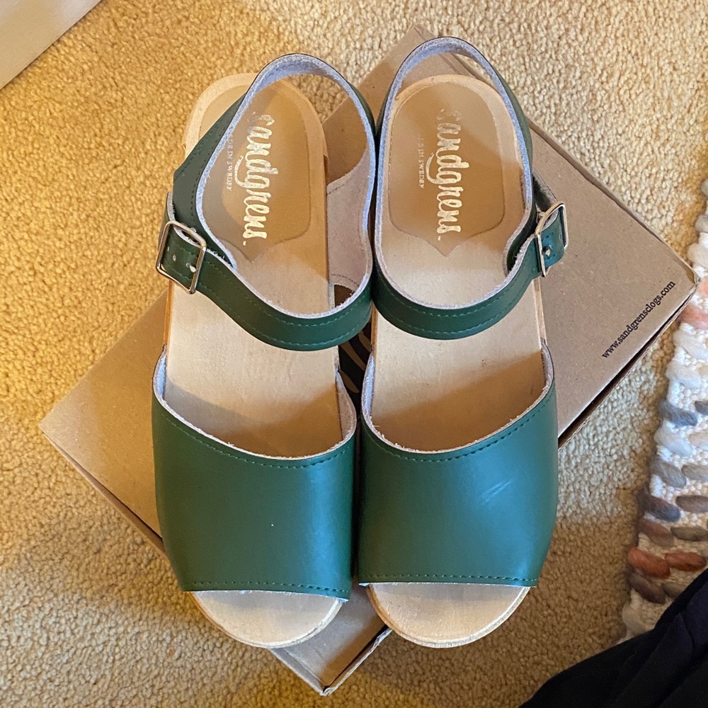 Sandgrens Leather Clogs - Picture 2 of 5